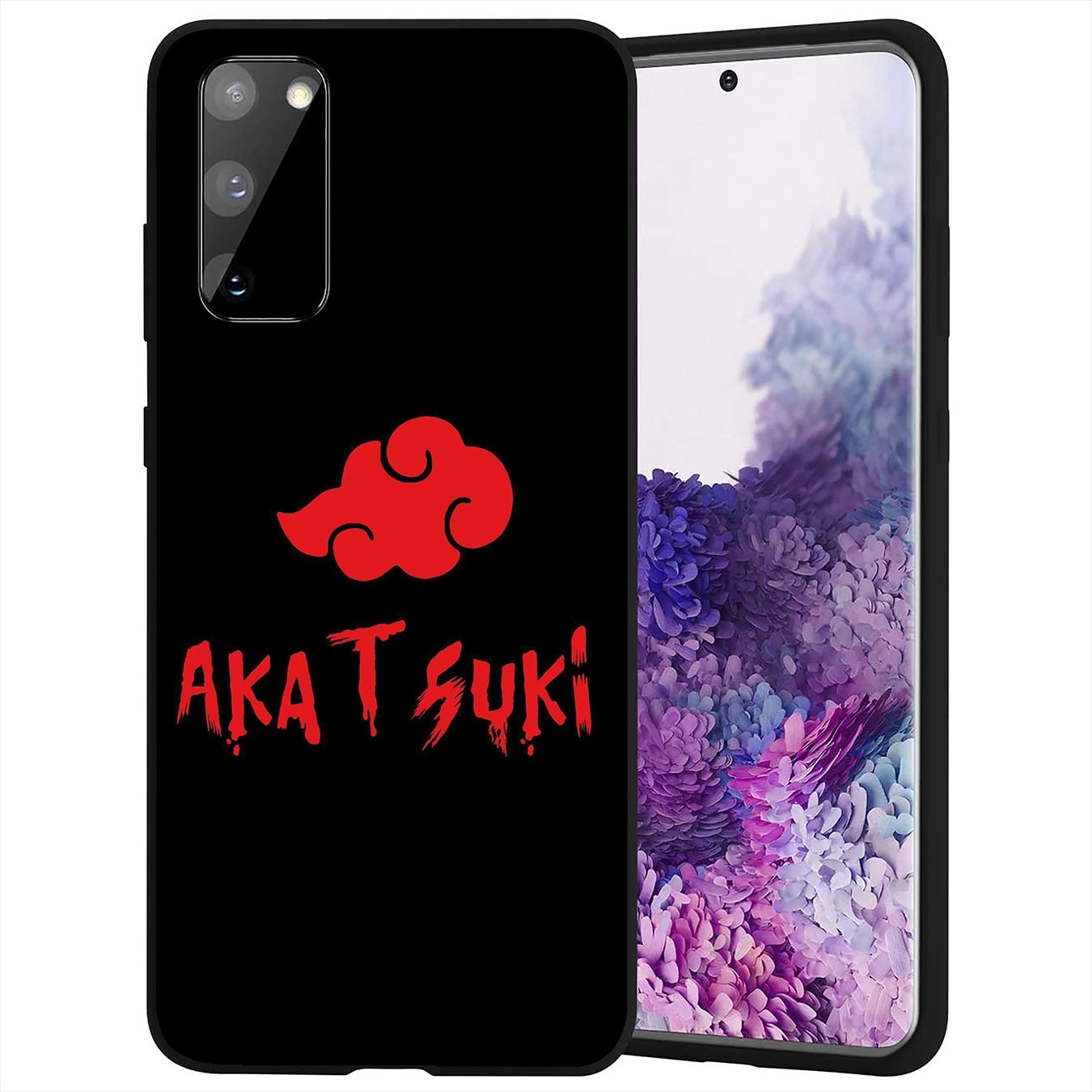 Samsung Galaxy S21 Ultra S8 Plus F62 M62 A2 A32 A52 A72 S21+ S8+ S21Plus Casing Soft Silicone Naruto Anime Sasuke Akatsuki Phone Case