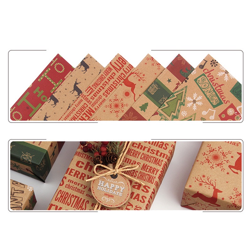 Cuộn giấy gói quà phong cách cổ điển cỡ 70*50cm