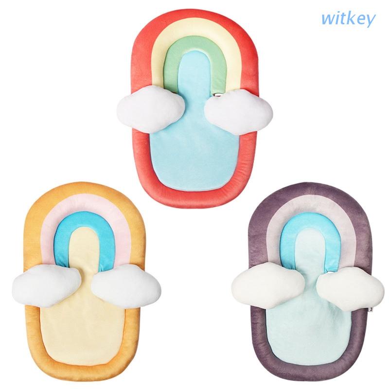 Đệm Lót Xe Đẩy Em Bé Màu Cầu Vồng Tiện Dụng