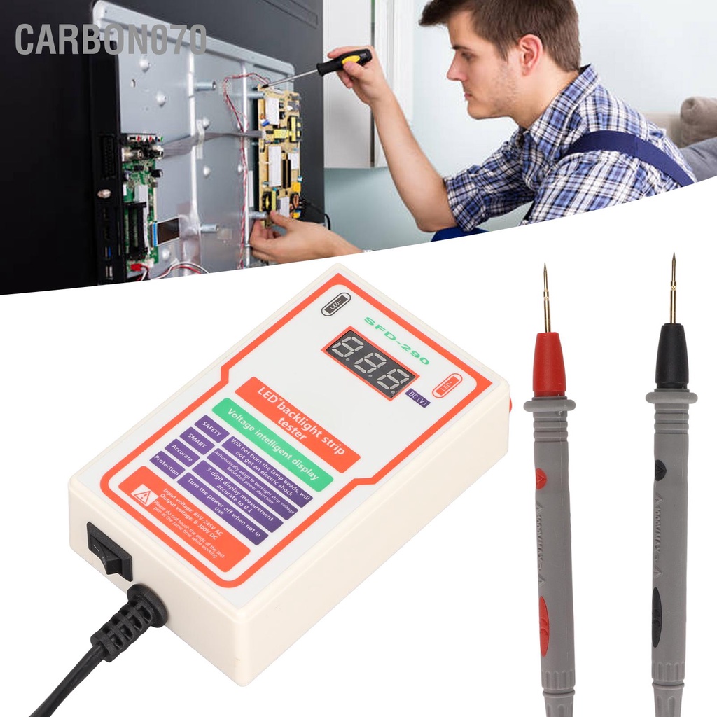 Carbon070 SFD ‑ 290 Tester 0‑300V Ngõ ra LED TV Dụng cụ kiểm tra hạt dải đa năng