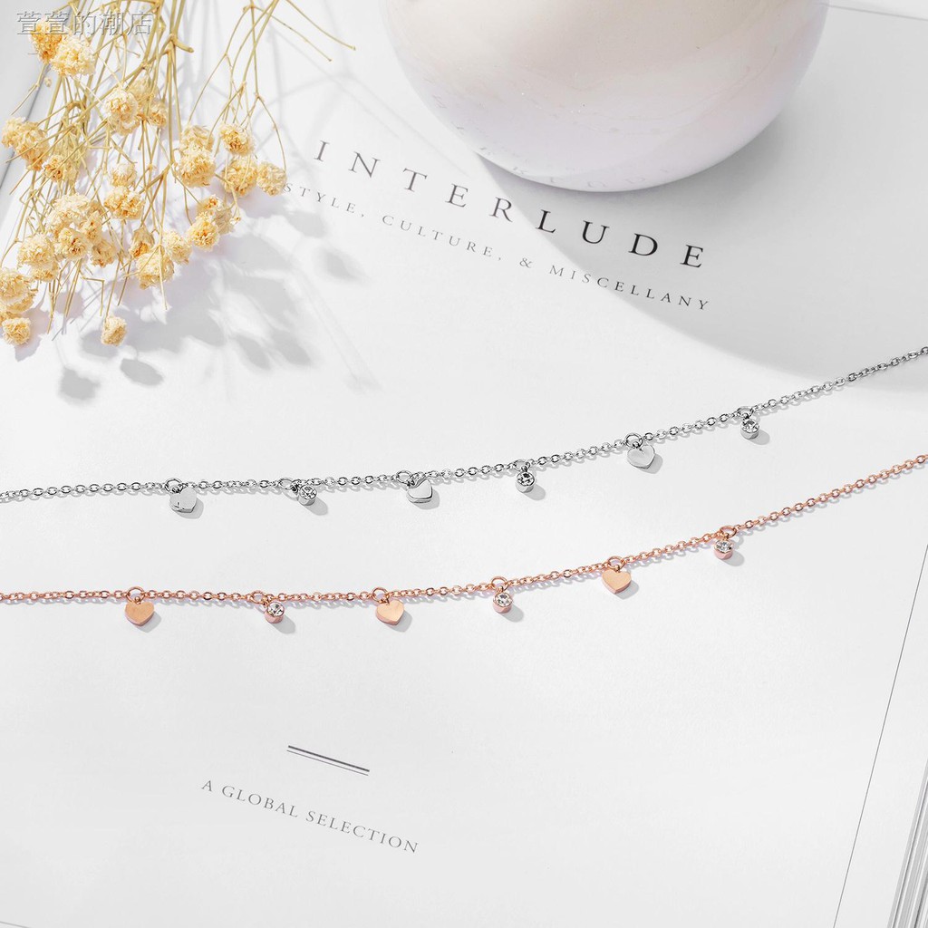 Lắc Chân Bằng Thép Titan Đính Đá Toàn Bộ Thời Trang Mùa Hè | BigBuy360 - bigbuy360.vn