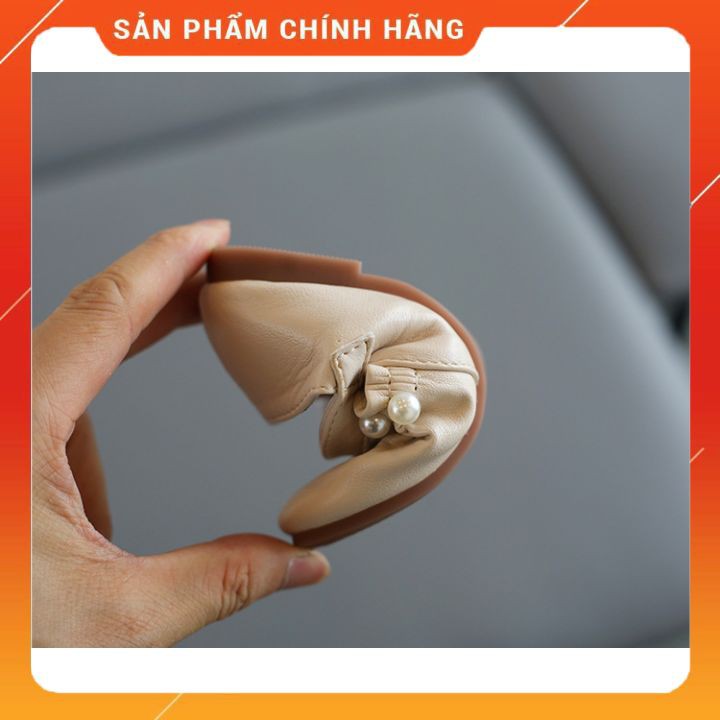 Giày búp bê cho bé gái đính ngọc trai giầy bít cho bé gái,đế mềm chống trượt(hàng chính hãng MG Baby) MSP V591