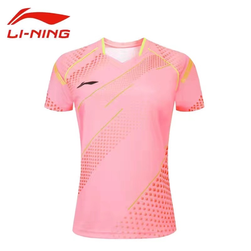 Li Ning Áo Thể Thao Bóng Bàn Tay Ngắn Đội Tuyển Quốc Gia Mới Mau Khô