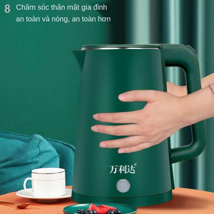 Ấm siêu tốc giữ nhiệt thông minh Malata, inox dung tích lớn, đun nước sôi nhanh giá rẻ đặc biệtNước nóng