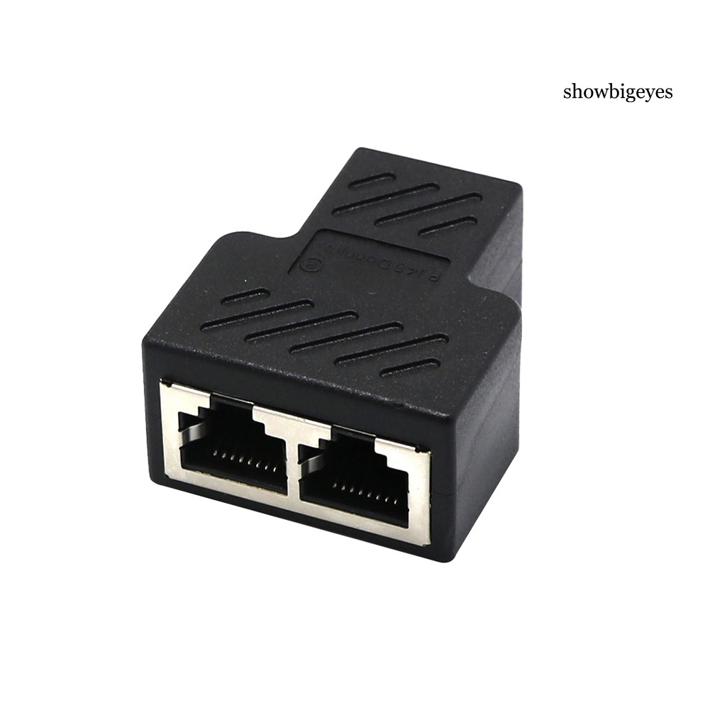 Bộ Chia Mạng Lan Ved--1 Sang 2 Cổng Cat5 / 6 / 7 Rj45
