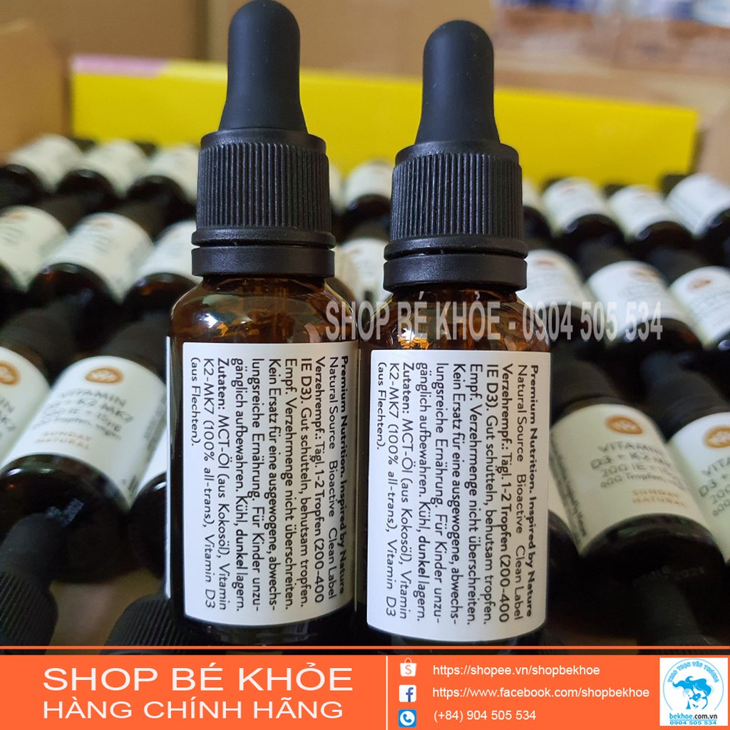 Vitamin D3k2 - Bổ xung vitamin D3 K2 Sunday Natural Đức | BigBuy360 - bigbuy360.vn