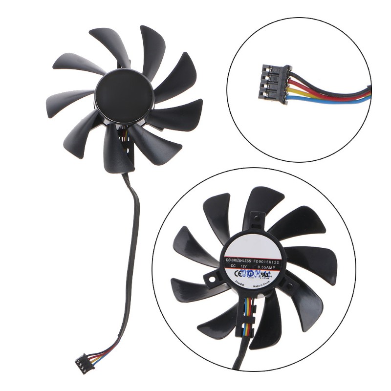 Quạt Tản Nhiệt Cho Máy Tính Màu Sapphire Hd7770 7750 Hd7970 Rx 580 Gtx560 Gtx 950 Vga Fan 85mm 1pc Fd9015U12S