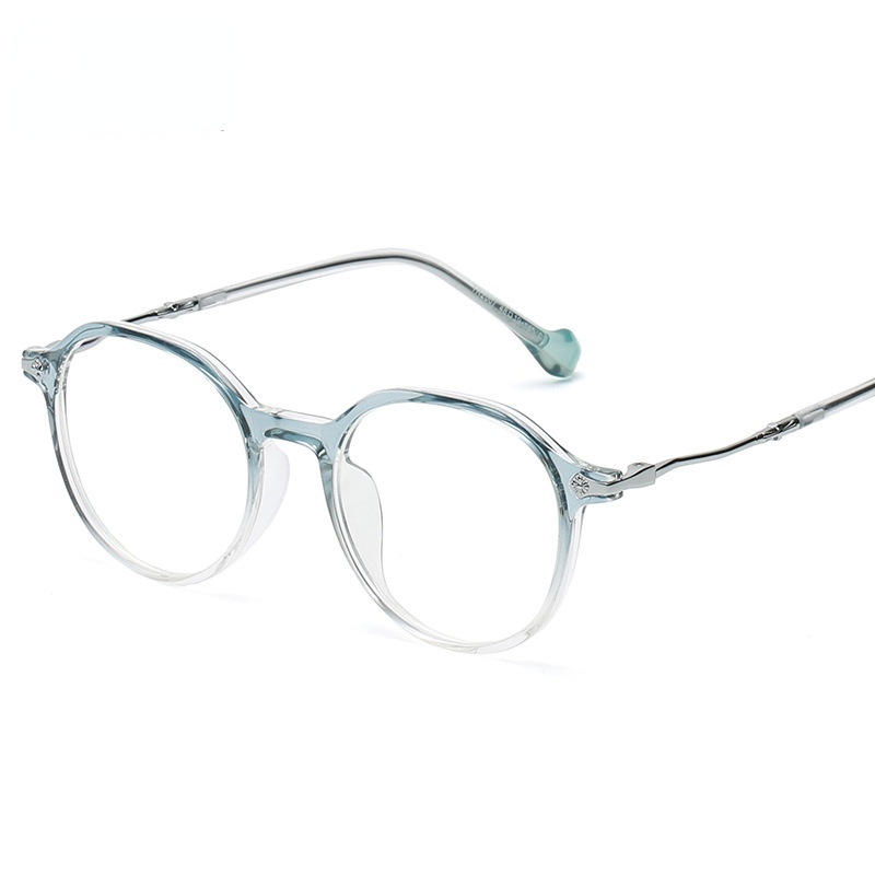 Mắt Kính Gọng Oval Trong Suốt Chống Ánh Sáng Xanh TR90 Thời Trang Cao Cấp