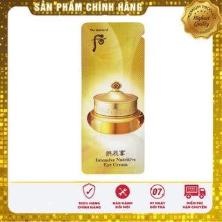 30 GÓI Kem dưỡng vùng mắt Whoo vàng Intensive Nurtritive Eye Cream 0.5ml