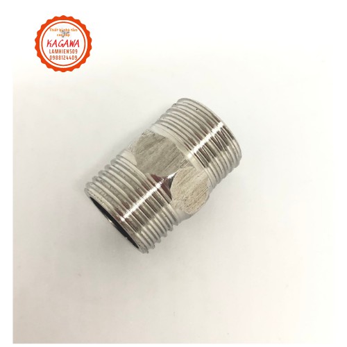 Bộ 4 cái Nối 2 đầu răng ngoài phi 21 inox 100% không lo gỉ sét