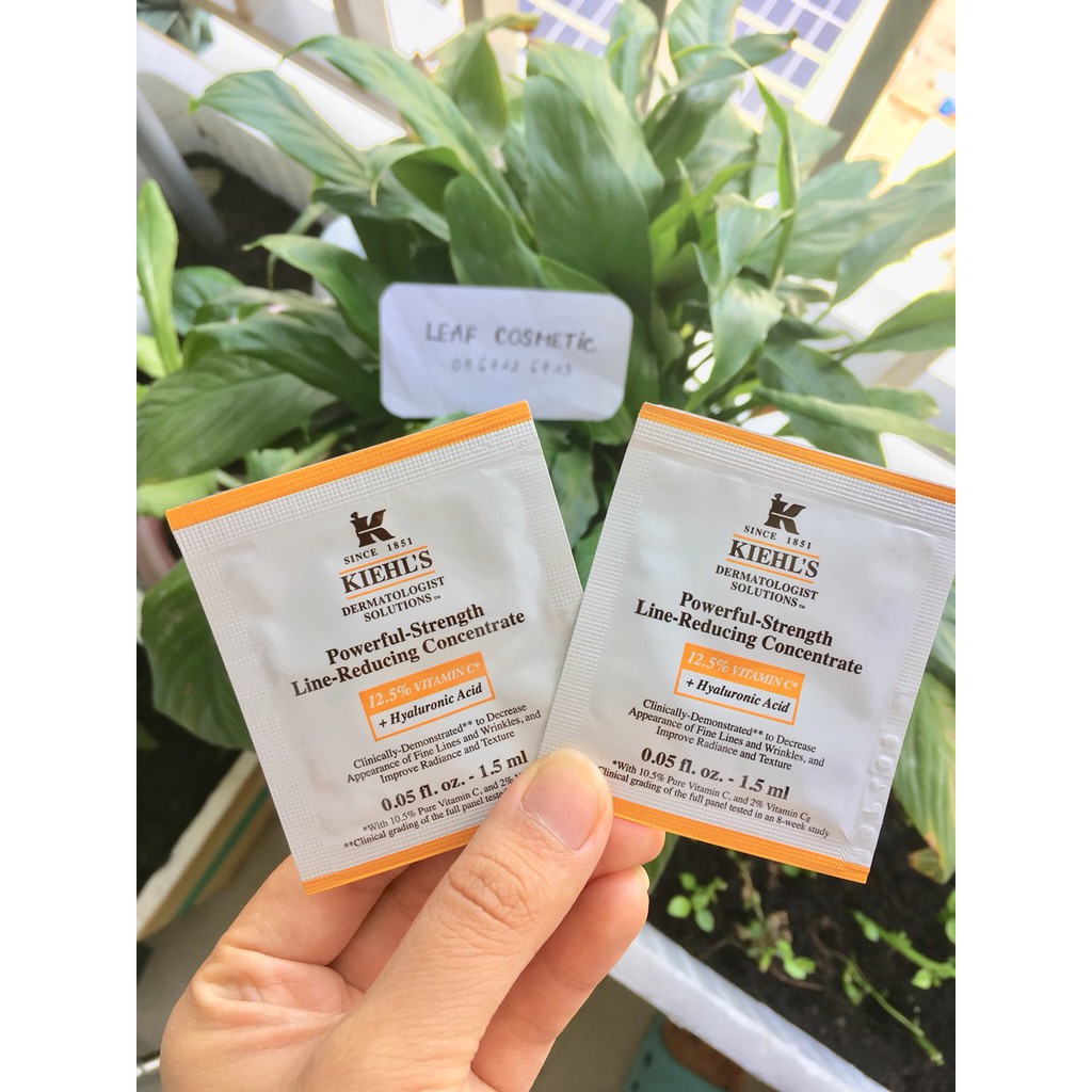 [ Sample 1.5ml ] Tinh chất Vitamin C Kiehl.s chống lão hoá, mờ thâm nám | Serum Kiehls