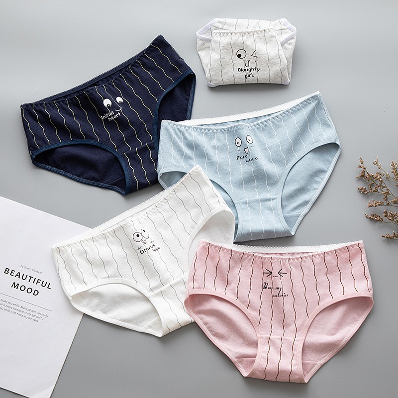 Quần Lót Chất Liệu Cotton Thiết Kế Thoải Mái In Hình Hoạt Hình Dành Cho Nữ | BigBuy360 - bigbuy360.vn