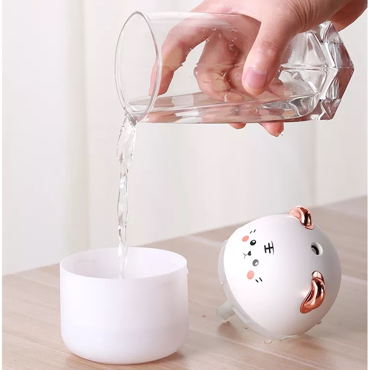 Máy phun sương tạo ẩm để bàn nhỏ nhắn kiểu dáng thú cưng hoạt hình đáng yêu