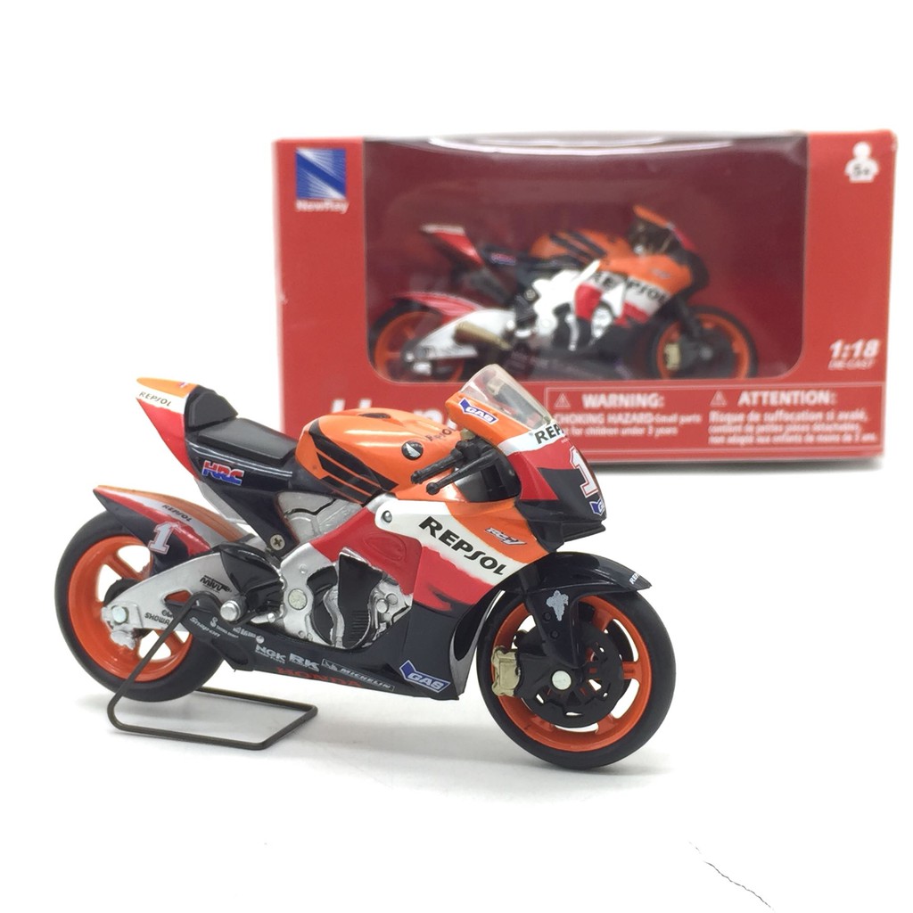 Mô Hình Xe Mô Tô Honda Moto Gp Rcv 1 11.5cmaaa Tỉ Lệ 1 / 18