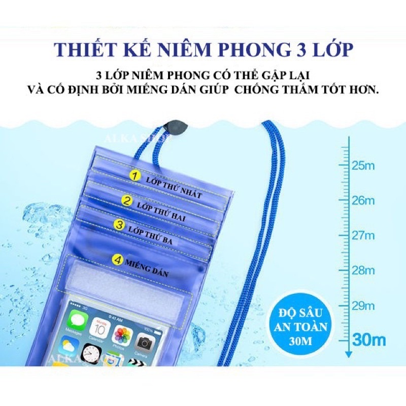 Túi chống nước loại Sịn, đẹp,cảm ứng nhậy cho điện thoại