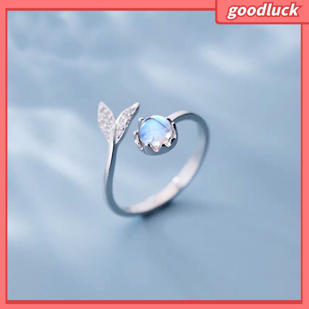 Goodluck| Nhẫn Hở Chống Gỉ Hình Đuôi Cá Sáng Tạo Thời Trang Cho Nữ