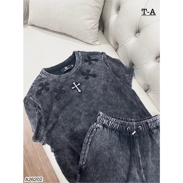 Bộ Quần Áo Nam Thêu Hình Chữ Thập Siêu Đẹp - Bộ Quần Áo Nam Loang Chất Cotton Siêu Mát