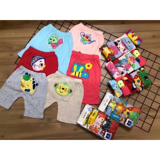 Set quần mông thú 3-36m
