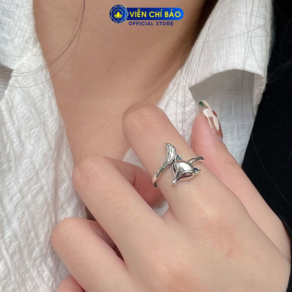 Nhẫn bạc nữ hồ ly cách điệu chất liệu bạc 925 thời trang phụ kiện trang sức nữ Viễn Chí Bảo N000737