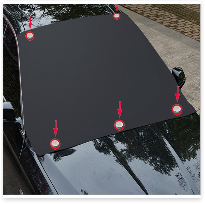 Tắm che nắng kính lái ô tô bằng từ tính cách nhiệt Chống Nắng USA Sunshade-TTHome