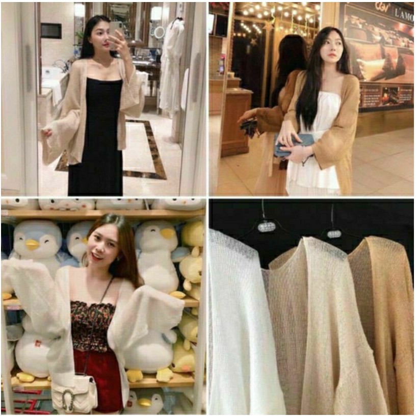 [ Có sẵn ] Áo cardigan len mỏng đi biển Ulzzang thời trang [ Tặng vòng xinh xắn ] M1269640 4.9 | BigBuy360 - bigbuy360.vn