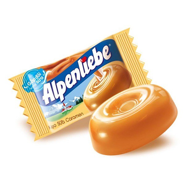 Kẹo Alpenliebe Caramen/ Dâu gói 120g (40 viên)