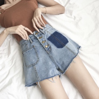 Quần đùi jean lưng cao quần short lưng cao mẫu mới nhất