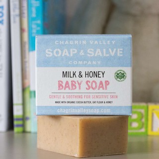 [Meoheo] Xà phòng thiên nhiên sữa và mật ong cho bé Milk & Honey Baby Soap 3.3 oz Chagrin Valley