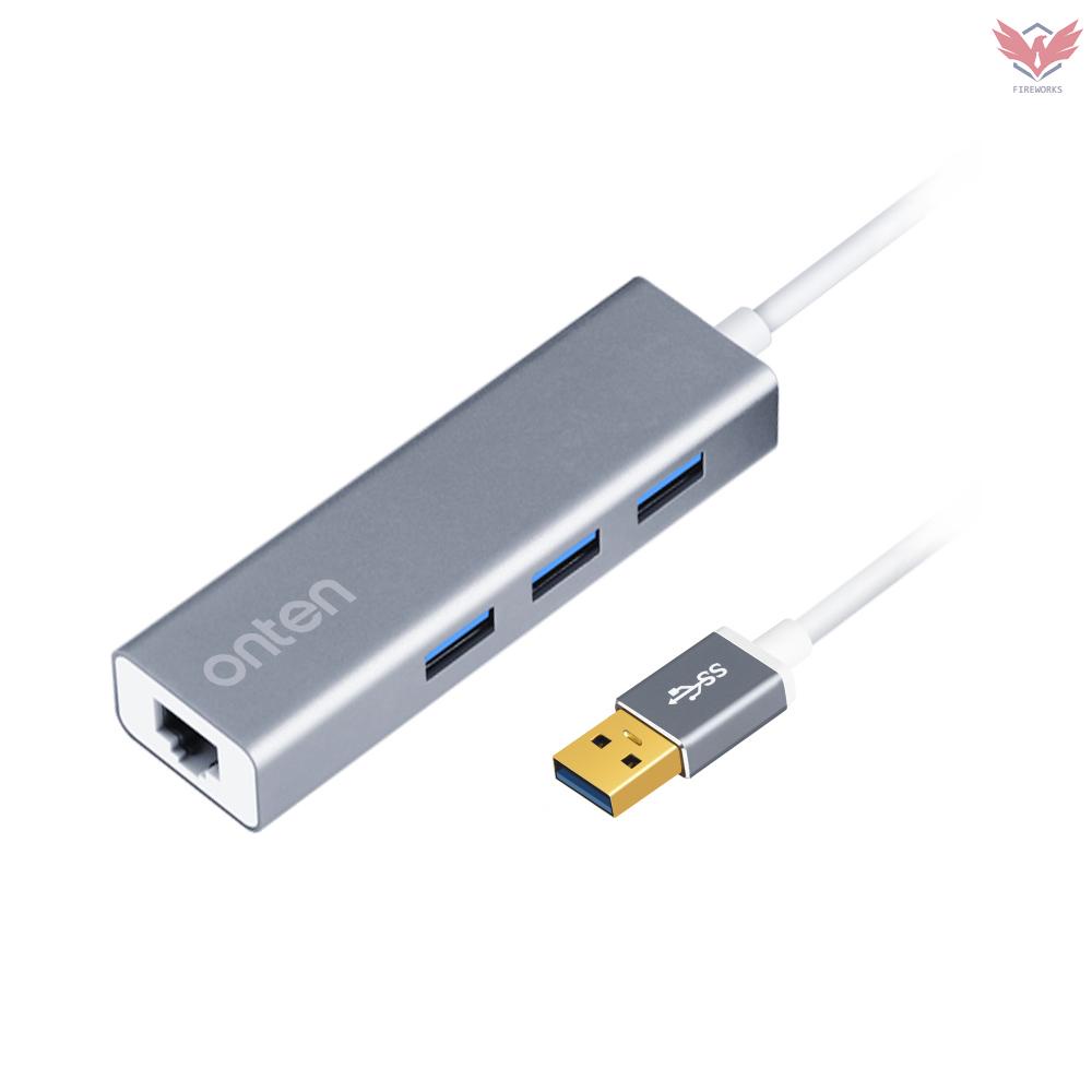 Fir onten USB 3.0 to Ethernet Adapter USB to USB Converter Driver Free/High-speed Transmission/Support 10/100/1000Mbps Network Grey