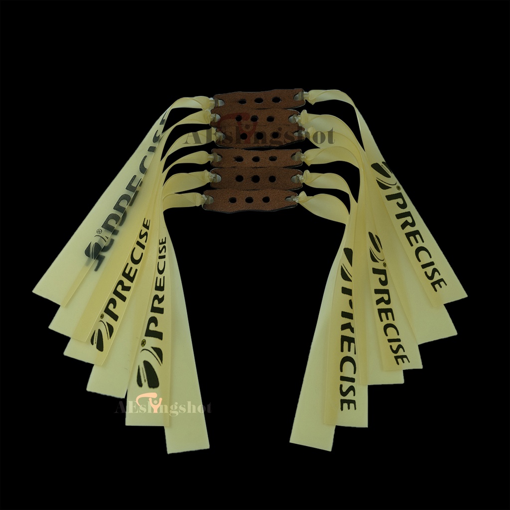 5 Dây ná cao su màu trắng, dây ná precise chính hãng dày 0.65mm khổ 13 19 150mm siêu bền [V3R]