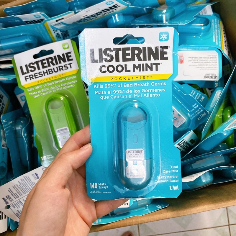 Xịt thơm miệng LISTERINE hương vị COOL MINT - Hàng Mỹ