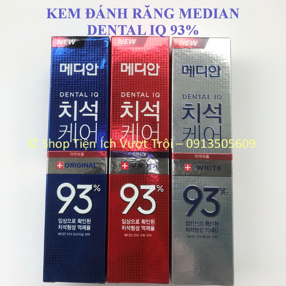 Kem đánh răng 120g Median 93%, trắng răng, ngừa mảng bám, chống hôi miệng, sâu răng Median toothpaste-Tiện Ích Vượt Trội