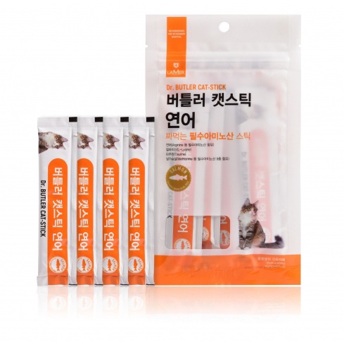 GÓI ĂN VẶT CẤP ẨM CHO MÈO LAMER BUTLER CAT STICK SALMON (CÁ HỒI) 50g