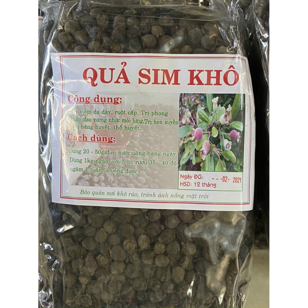 Sim rừng khô chuẩn loại 1 ngâm ruou tốt cho hệ tiêu hoá 1 KG