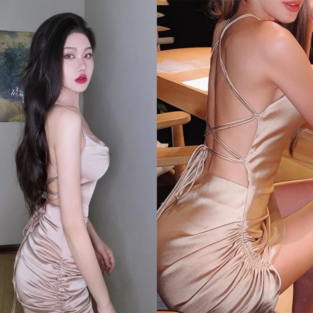 Đầm hai dây dáng ôm Emilyshop ulzzang