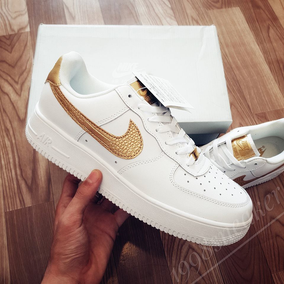 | Bán Chạy | (FREESHIP 149K) GIÀY THỂ THAO NAM NỮ ĐỘN ĐẾ TẮNG CHIỀU CAO AF1 CR7 GOLD CỰC CHẤT KHO 👟