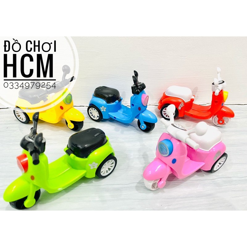 [BÁNH TRỚN RẤT ĐẸP] Đồ chơi xe máy/ xe moto chạy đà đẩy rất dễ thương dành cho bé thích khám phá mô hình xe như thật