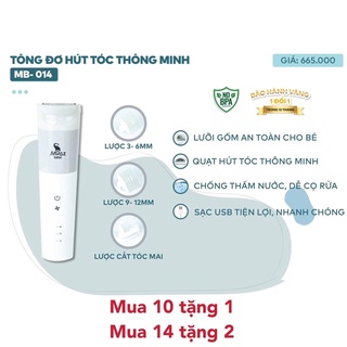 TÔNG ĐƠ CẮT TÓC MOAZBEBE MB014-MÁY CẮT TÓC-MÁY HÚT TÓC