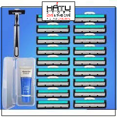 Bộ Dao Cạo Râu Siêu Sắc Cạo Ngọt Tặng Kèm 36 Lưỡi Dao Và Kem Cạo Râu