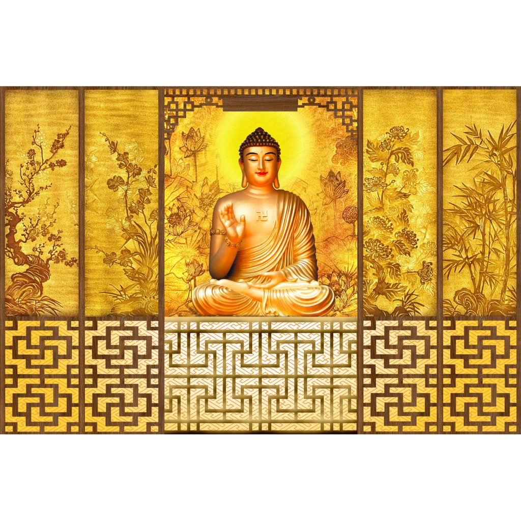 tranh trang trí bàn thờ Phật
