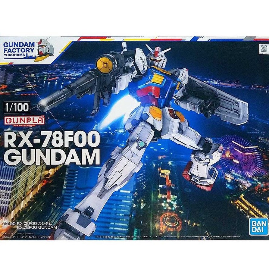 [Freeship extra - Có sẵn] Mô Hình Lắp Ráp 1/100 RX-78F00 Gundam - Gundam Factory Rx78 ver Yokohama, BANDAI