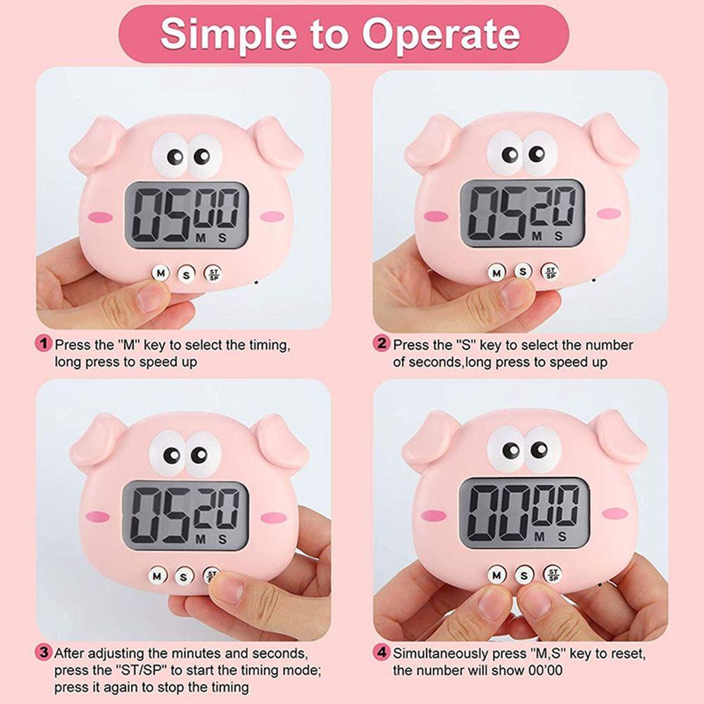 Đồng Hồ Hẹn Giờ Hình Động Vật Hoạt Hình Dễ Thương