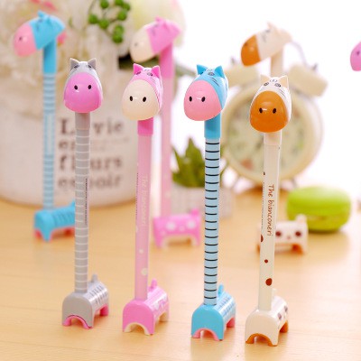 D95 bút hươu cao cổ 4 chân cute dễ thương kute viết gel