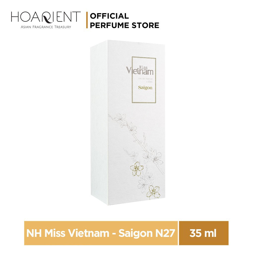 Nước Hoa Nữ Miss Việt Nam - Sài Gòn - hộp sứ trắng 35ml