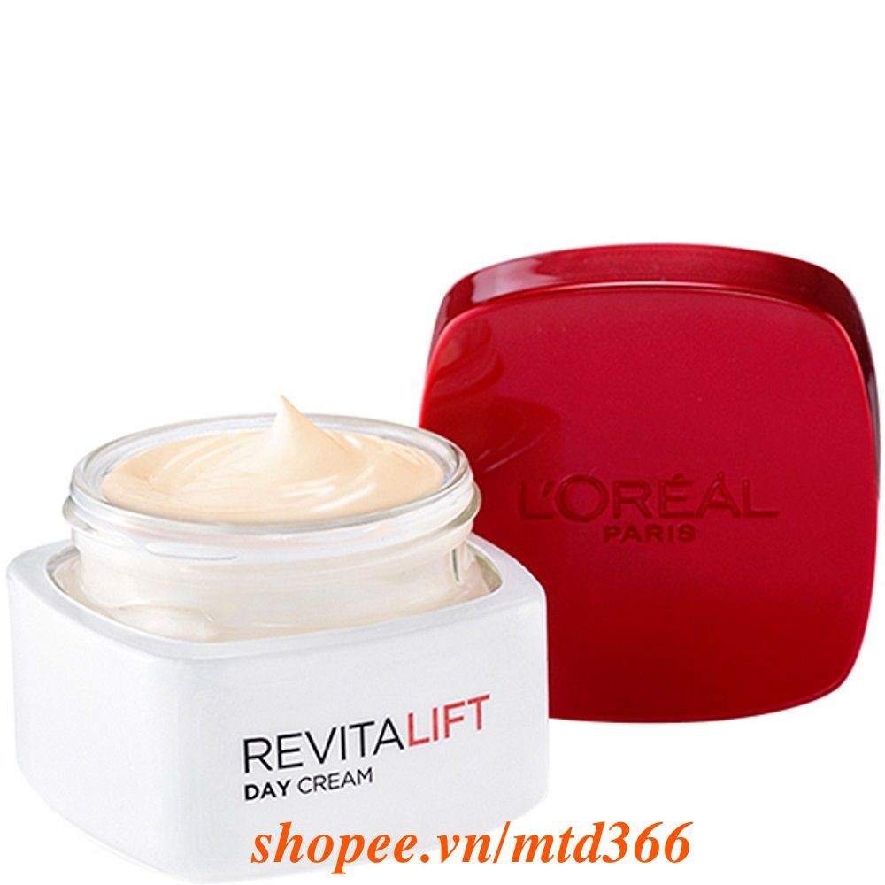 Kem Dưỡng Da Ban Ngày 50g Ngừa Lão Hóa, Giảm Nếp Nhắn & Làm Trắng Da Spf23 Pa++ Loreal Revitalift.