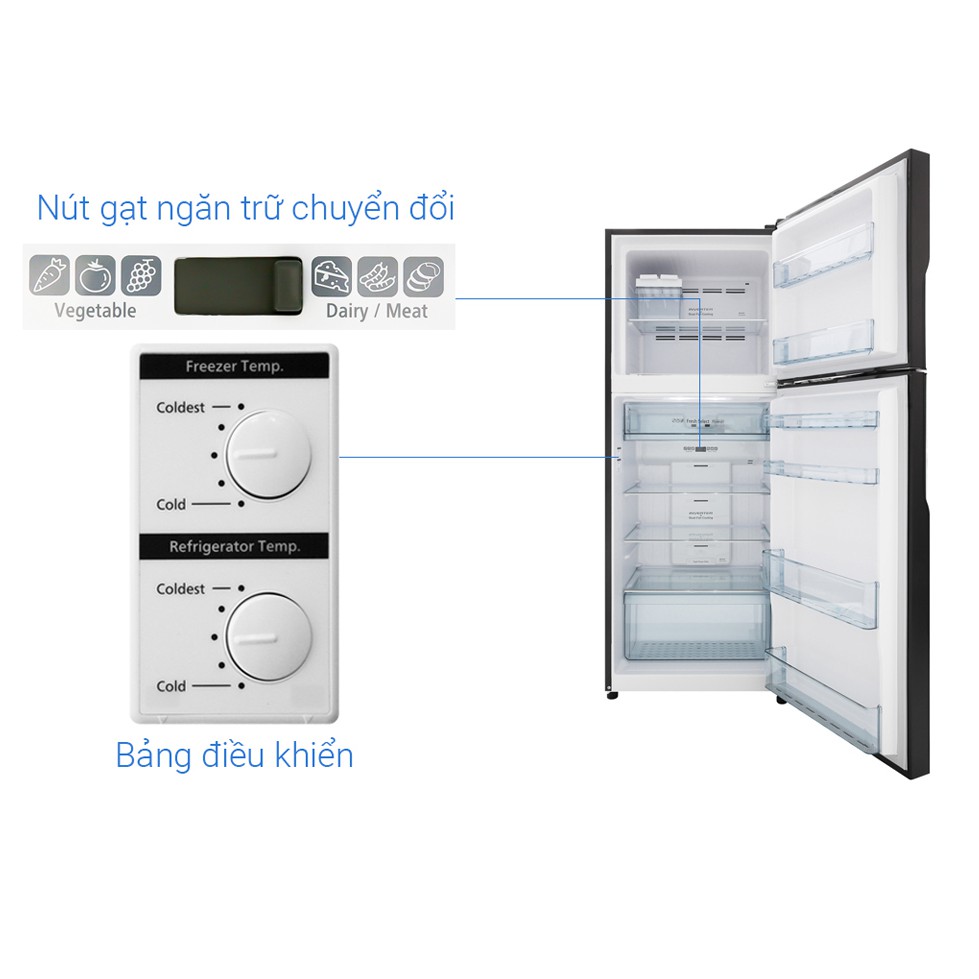Tủ lạnh Hitachi Inverter 406 lít R-FG510PGV8 GBK 2018 (SHOP CHỈ BÁN HÀNG TRONG TP HỒ CHÍ MINH)