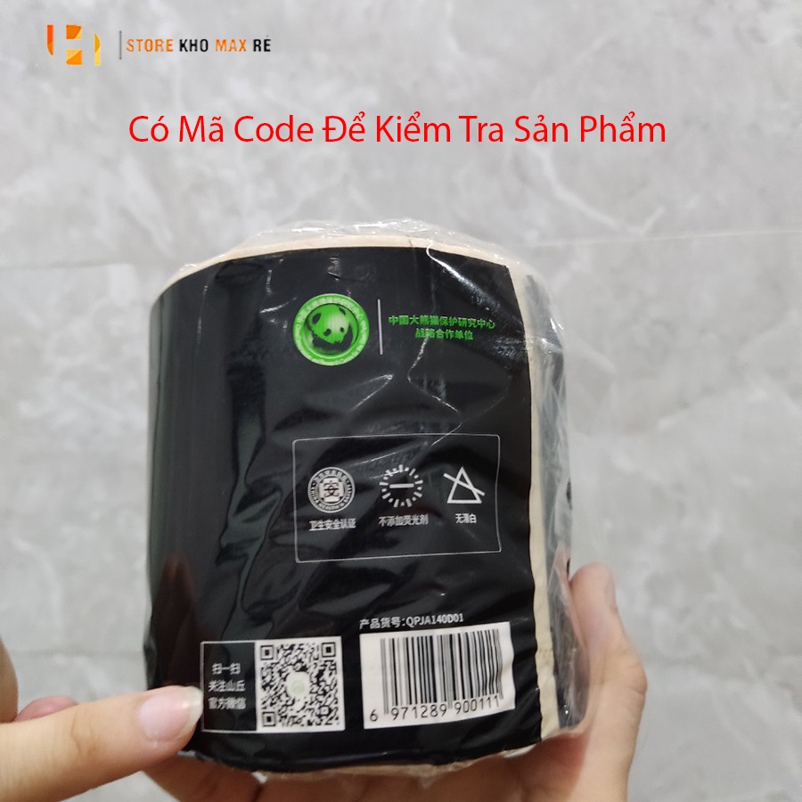 ⚡FREESHIP⚡ Giấy Ăn Gấu Trúc Đen Hàng Chính Hãng Nội Địa Trung - 1 Túi 10 Cuộn