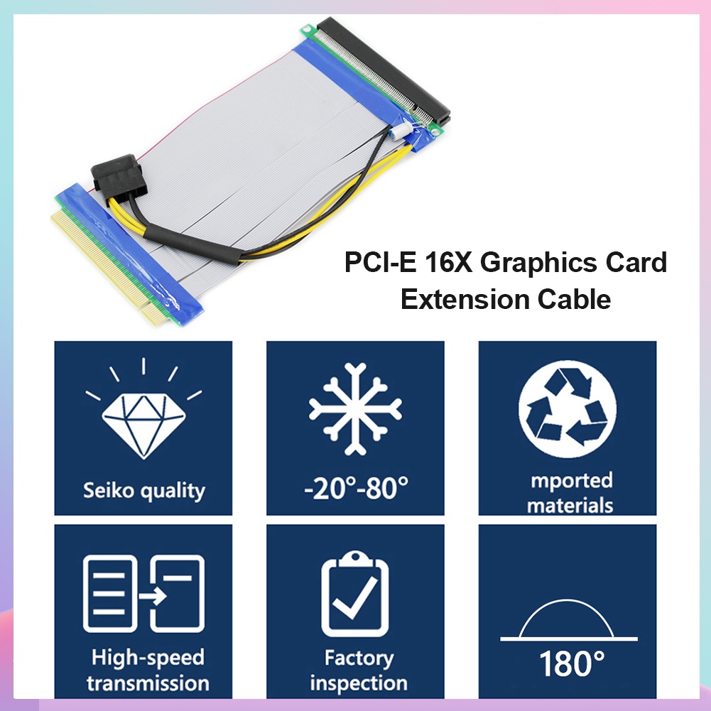 Cáp mở rộng thẻ PCI Express PCI-E 16X sang 16X | BigBuy360 - bigbuy360.vn