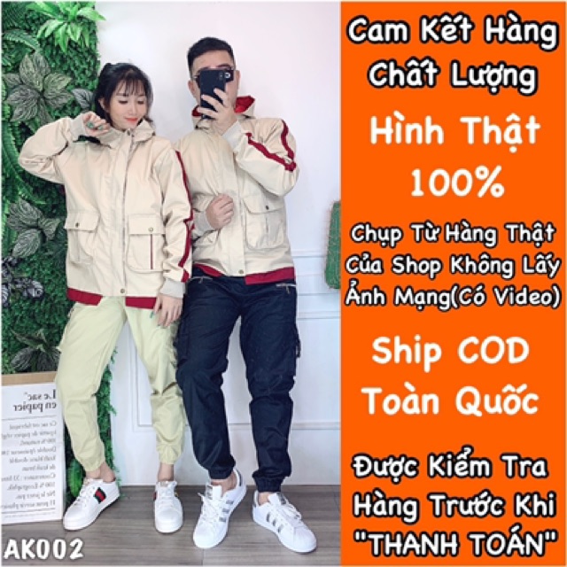 🎇𝐆𝐢𝐚́ 𝐒𝐢̉🎇 ABC Áo Khoác Kaki Kem Viền Đỏ Siêu Đẹp (Video,Hình Thật) | BigBuy360 - bigbuy360.vn