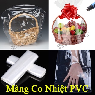 20 Túi Màng Co Bọc Giỏ Quà ,Giỏ Hoa Quả ,Màng Co Khay Gỗ,Khay Hoa Quả Hàng Loại 1 ,Trong,Sáng,Bóng Đủ Size